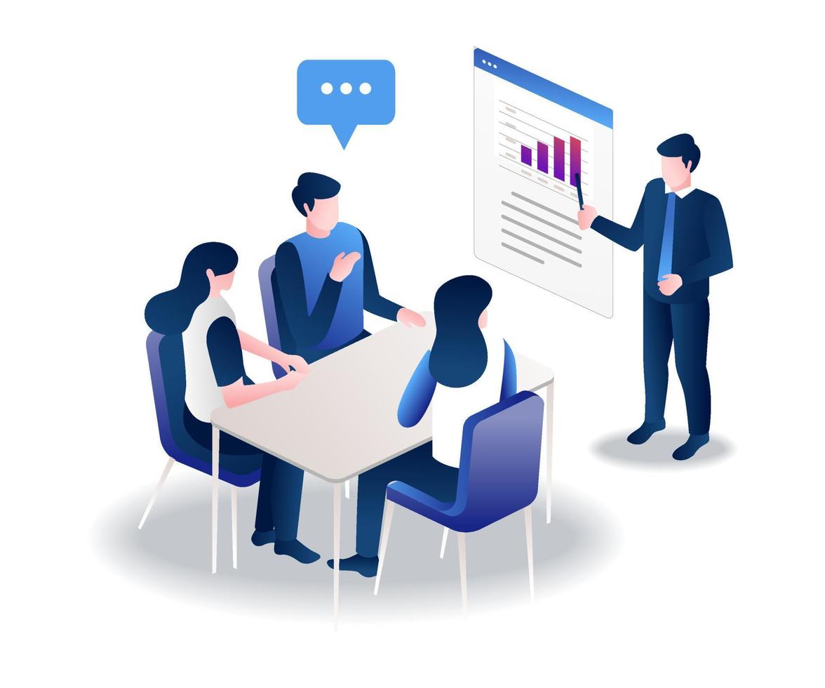 A team collaboration meeting with two women and two men sitting around a table to brainstorm ideas.